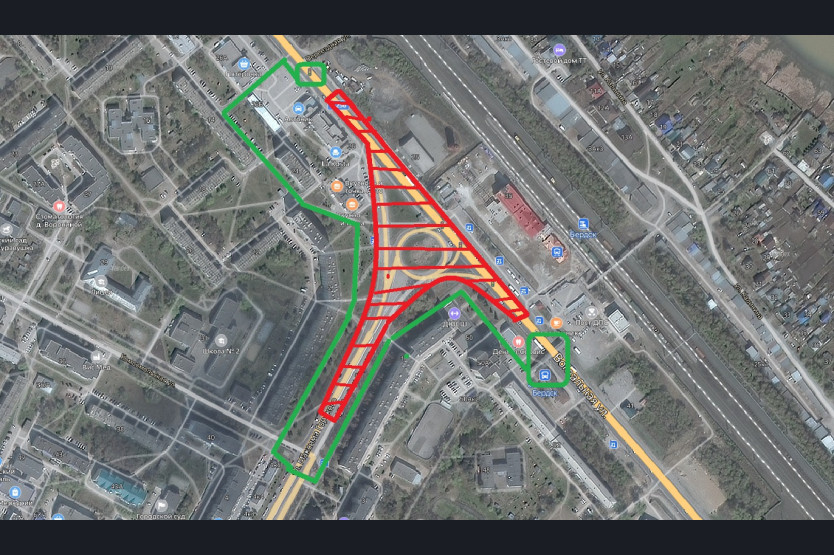 Карта движения транспорта бердск