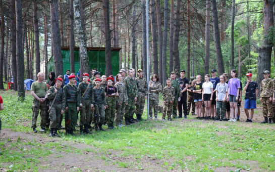 В палаточном лагере «Юность» прошло открытие военно-спортивной игры «Зарница»