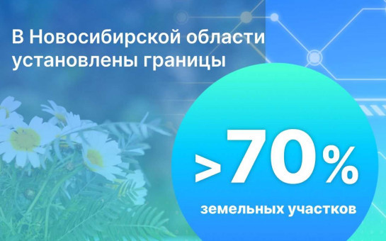 В Новосибирской области установлены границы  более 70% земельных участков
